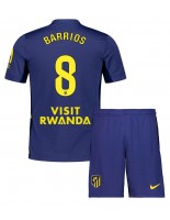 Atletico Madrid Pablo Barrios #8 Vieraspaita Lasten 2025-26 Lyhythihainen (+ shortsit)